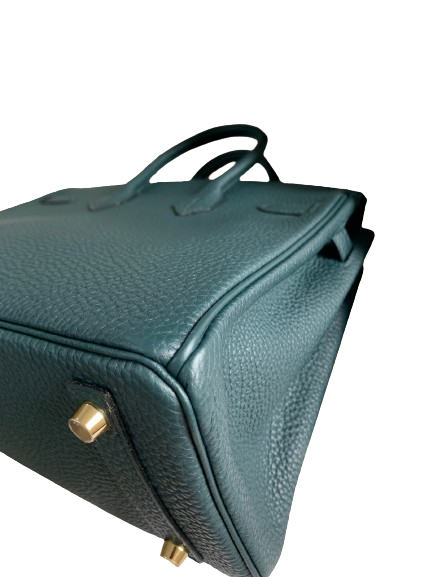 Hermes Birkin 25 Vert Cypress Togo GHW Stamp U