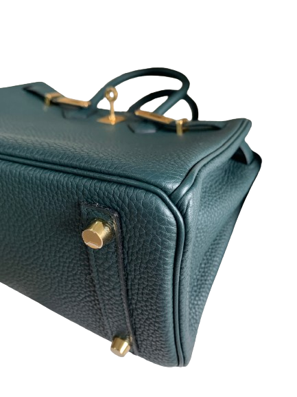 Hermes Birkin 25 Vert Cypress Togo GHW Stamp U