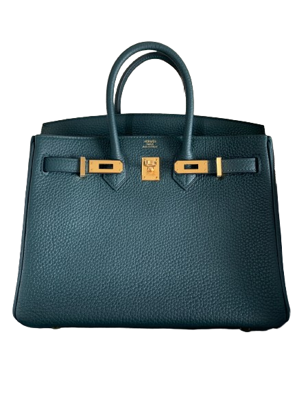 Hermes Birkin 25 Vert Cypress Togo GHW Stamp U
