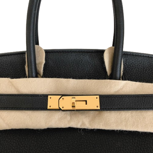 Hermes Birkin 30 Black Togo GHW Stamp Z