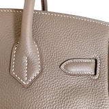 Hermes Birkin 30 Etoupe Togo GHW Stamp X