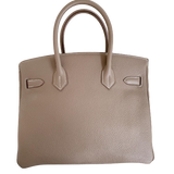 Hermes Birkin 30 Etoupe Togo GHW Stamp X