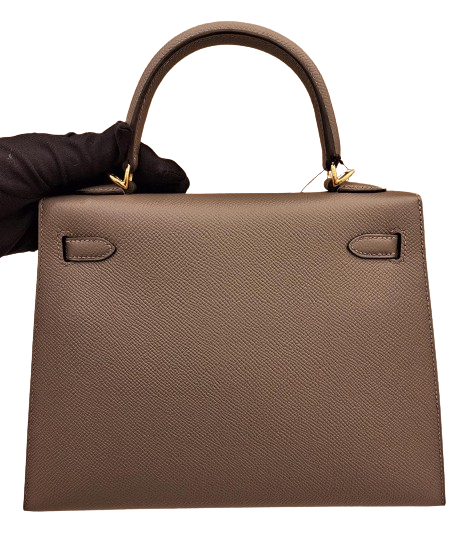Hermes Kelly 25 Sellier Gris Meyer Epsom GHW Stamp U