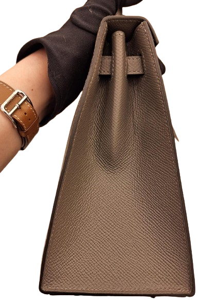 Hermes Kelly 25 Sellier Gris Meyer Epsom GHW Stamp U