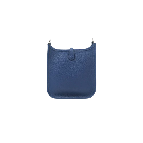 Hermes Mini Evelyne 16 Bleu Saphir Taurillon Maurice Sangle Flipperball Palladium Hardware Stamp Z